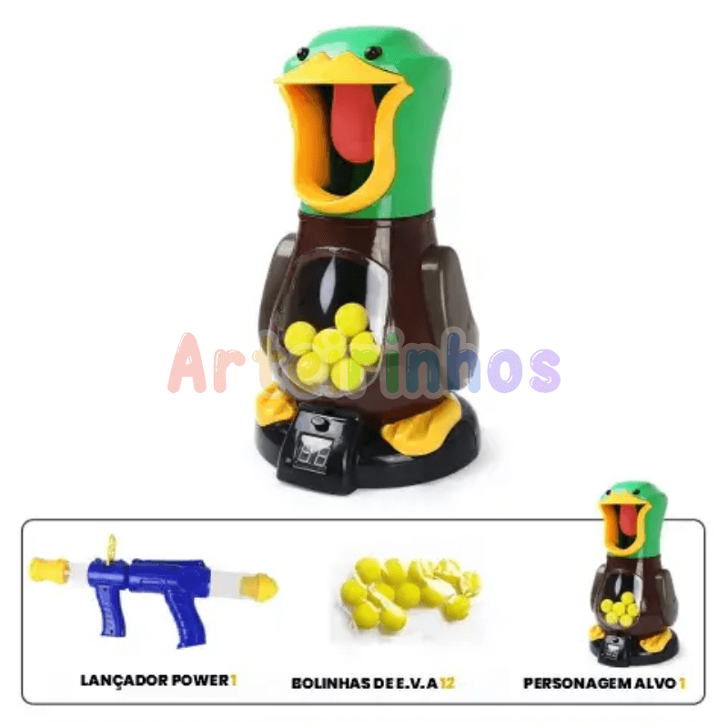 Pato Divertido - Duck Atirador - Arteirinhos