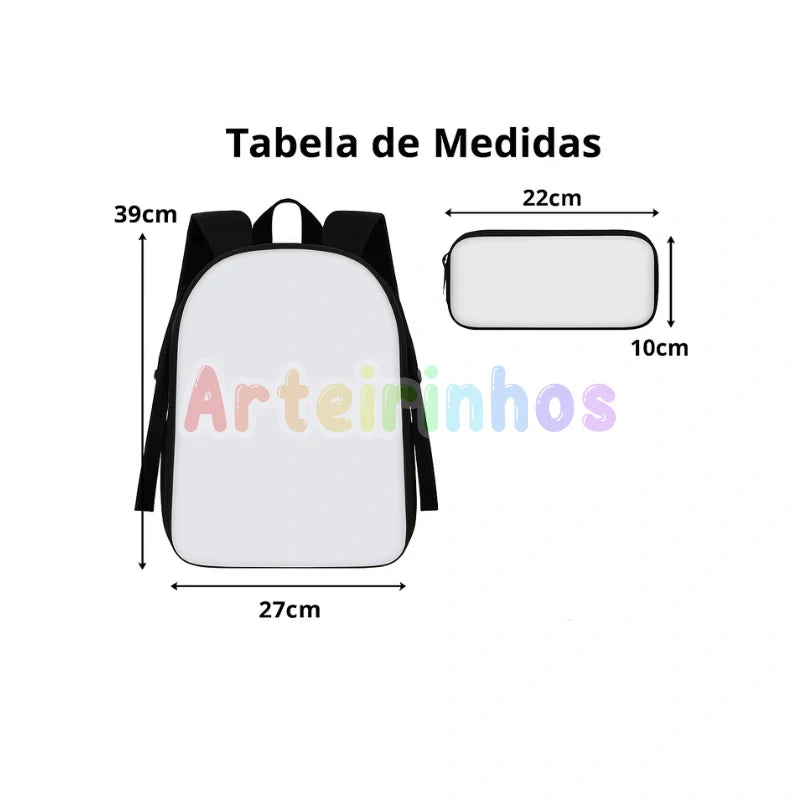 Kit Mochila e Estojo Sonic - Volta as Aulas Arteirinhos