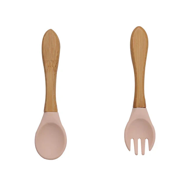 Talheres de Silicone Nutrikids Baby - Introdução Alimentar