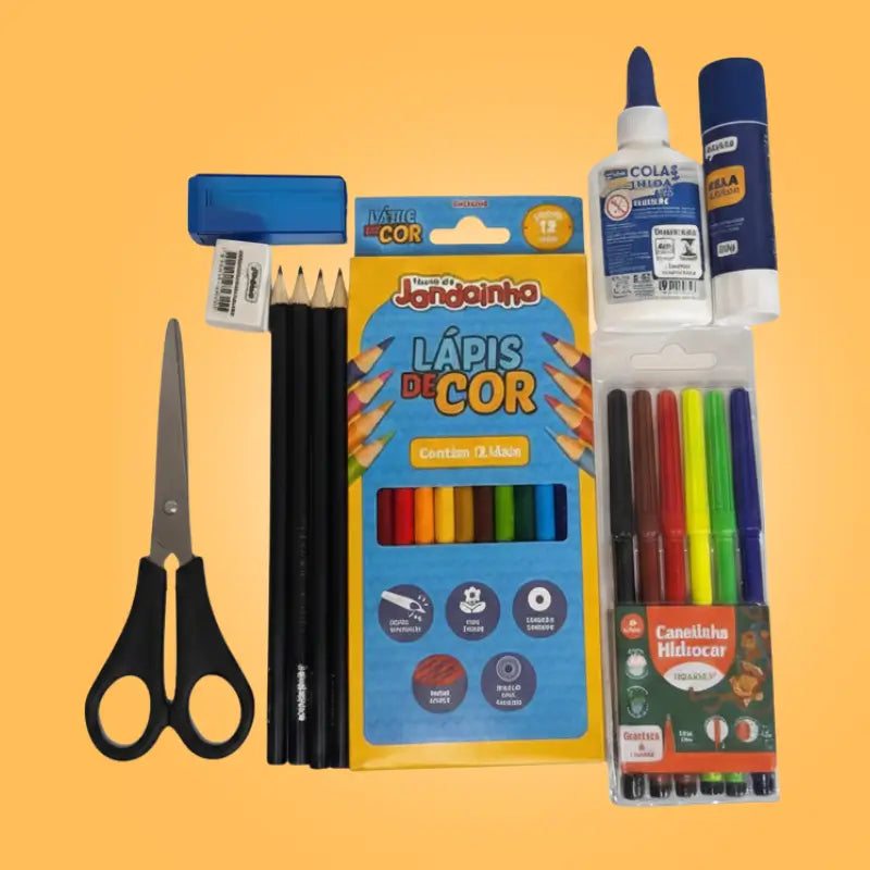 Kit Material Escolar - Volta as Aulas