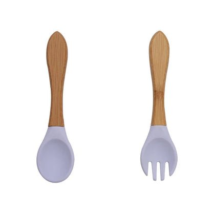Talheres de Silicone Nutrikids Baby - Introdução Alimentar