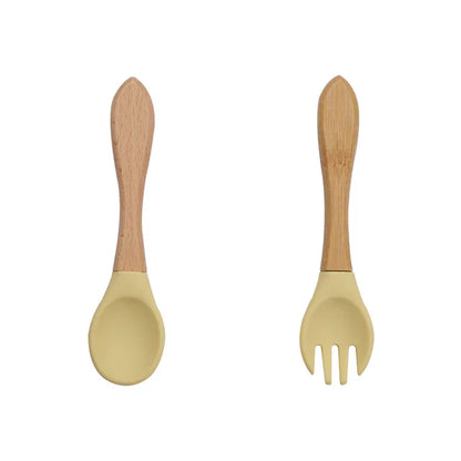 Talheres de Silicone Nutrikids Baby - Introdução Alimentar