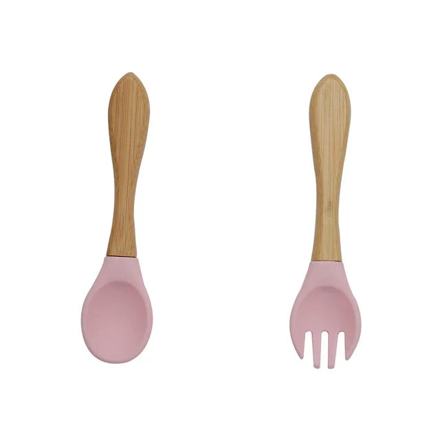 Talheres de Silicone Nutrikids Baby - Introdução Alimentar