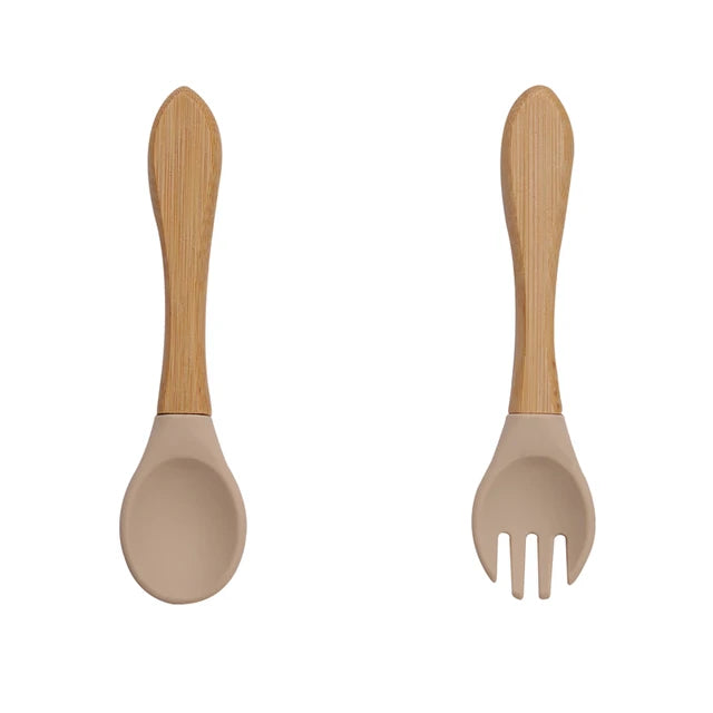 Talheres de Silicone Nutrikids Baby - Introdução Alimentar