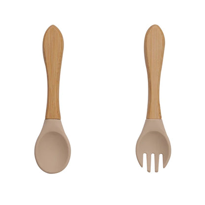 Talheres de Silicone Nutrikids Baby - Introdução Alimentar