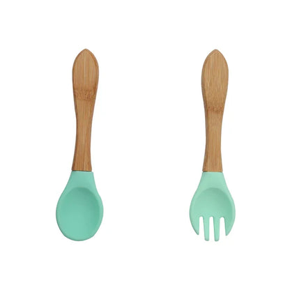 Talheres de Silicone Nutrikids Baby - Introdução Alimentar