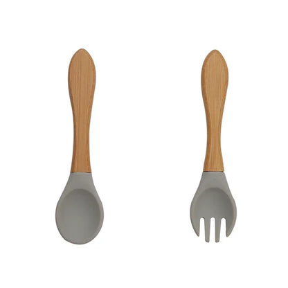 Talheres de Silicone Nutrikids Baby - Introdução Alimentar