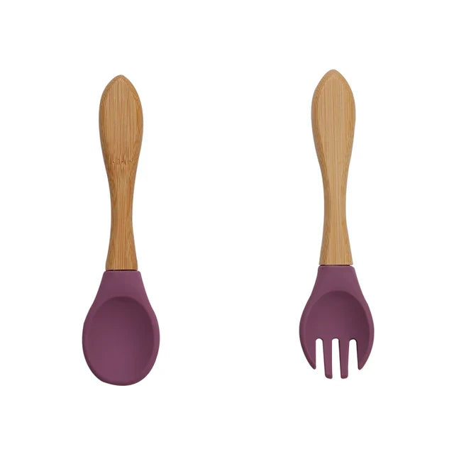 Talheres de Silicone Nutrikids Baby - Introdução Alimentar