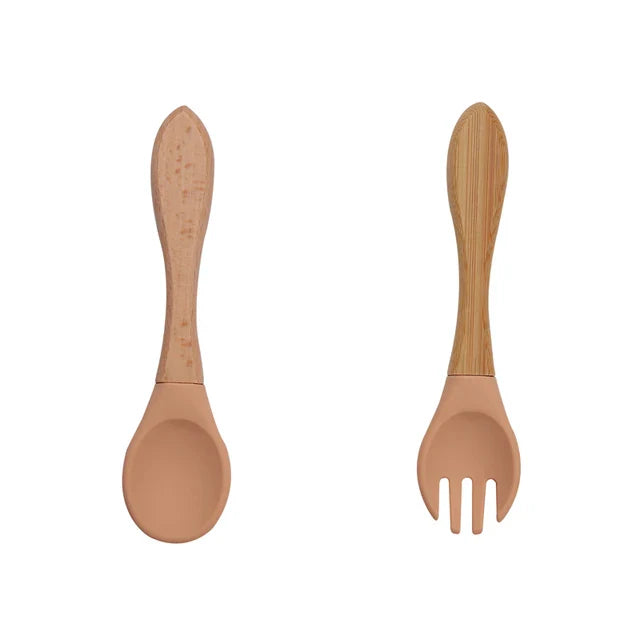 Talheres de Silicone Nutrikids Baby - Introdução Alimentar
