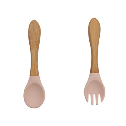 Talheres de Silicone Nutrikids Baby - Introdução Alimentar