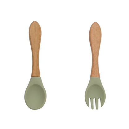 Talheres de Silicone Nutrikids Baby - Introdução Alimentar