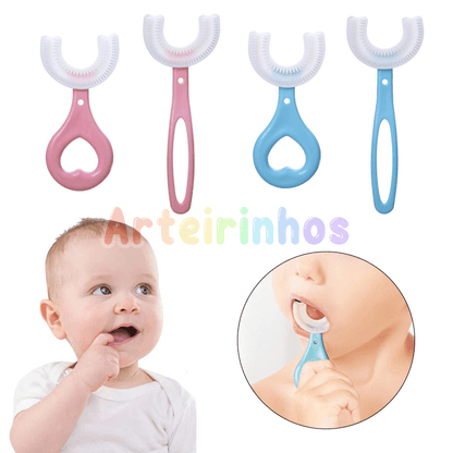Escova de Dente Infantil 360° Arteirinhos