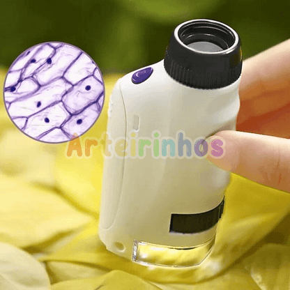 Microscópio portátil para crianças
