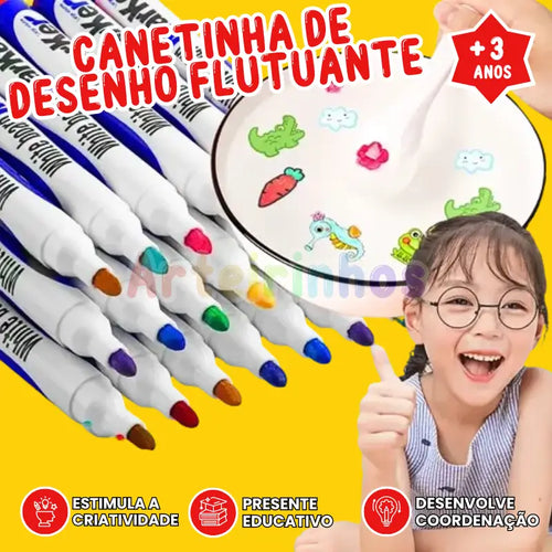 Magic Pen Canetinha de Desenho Flutuante - Volta às Aulas
