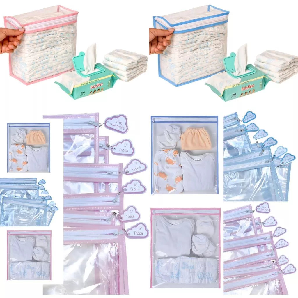 Kit Organizador Maternidade - Kit com 6 Unidades