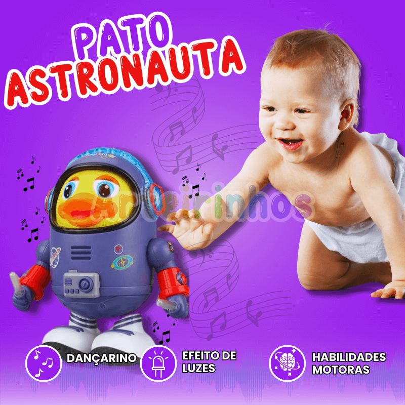 Pato Astronauta Dançarino Duck - Arteirinhos