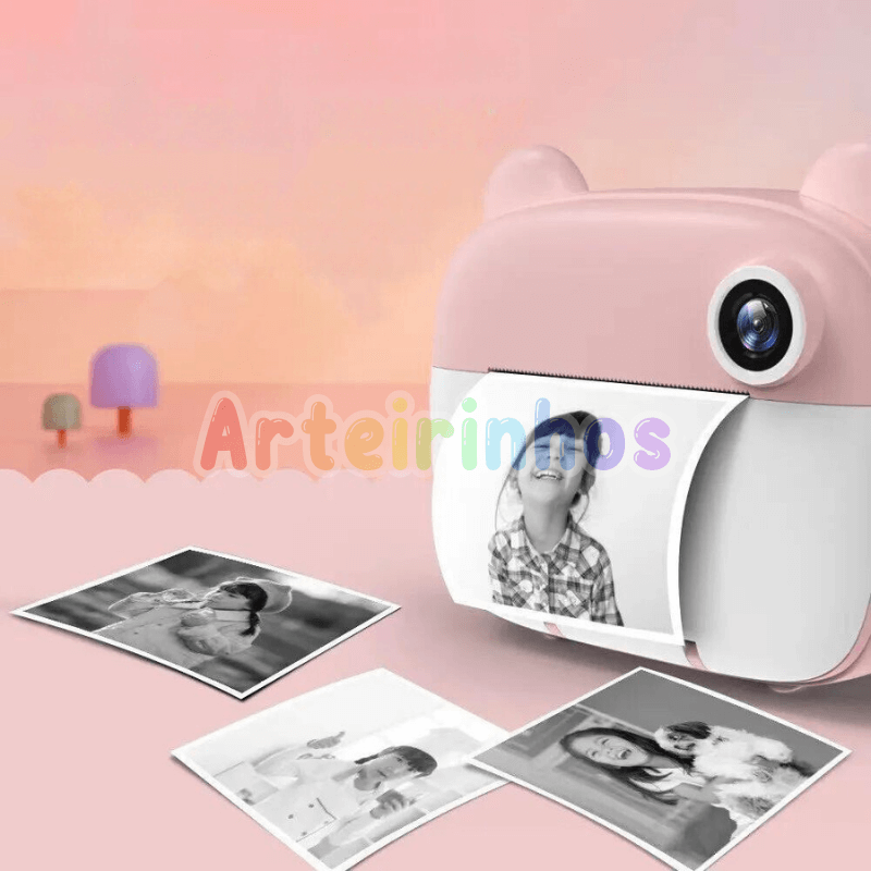 Câmera Infantil de Impressão Instantânea - Arteirinhos