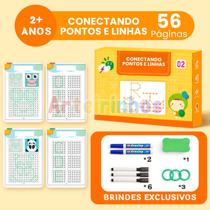 Caderno Montessori - Treina a Coordenação Motora 4 OPÇÕES  - Volta às Aulas