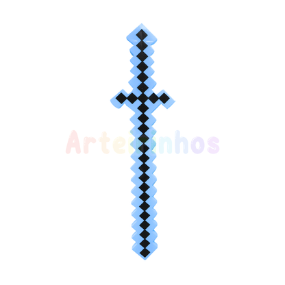 Espada Pixel Minecraft - LED e Som