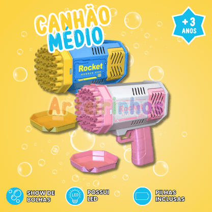 Canhão de Bolhas 40 Furos Rocket
