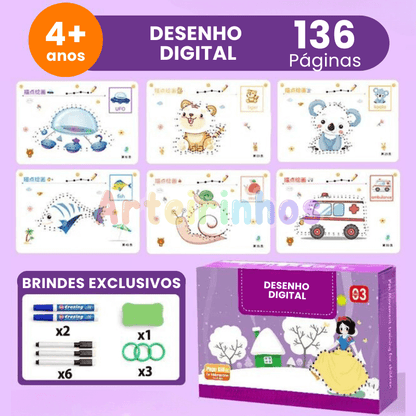 Caderno Montessori - Treina a Coordenação Motora 4 OPÇÕES  - Volta às Aulas