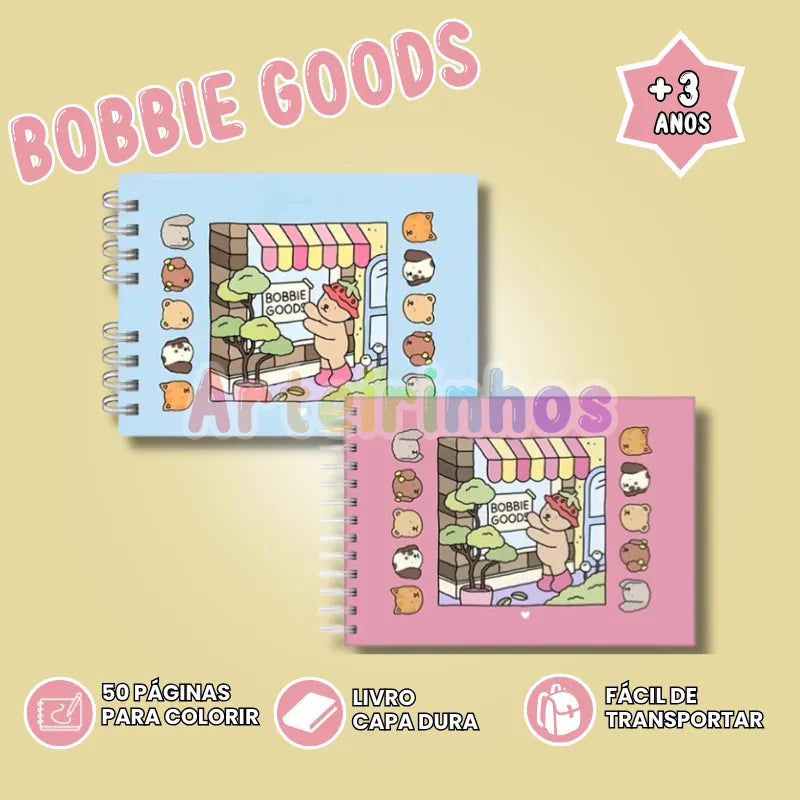 Livro de Colorir Bobbie Goods Capa Dura - Voltas às Aulas