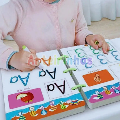 Caderno Montessori - Treina a Coordenação Motora 4 OPÇÕES  - Volta às Aulas