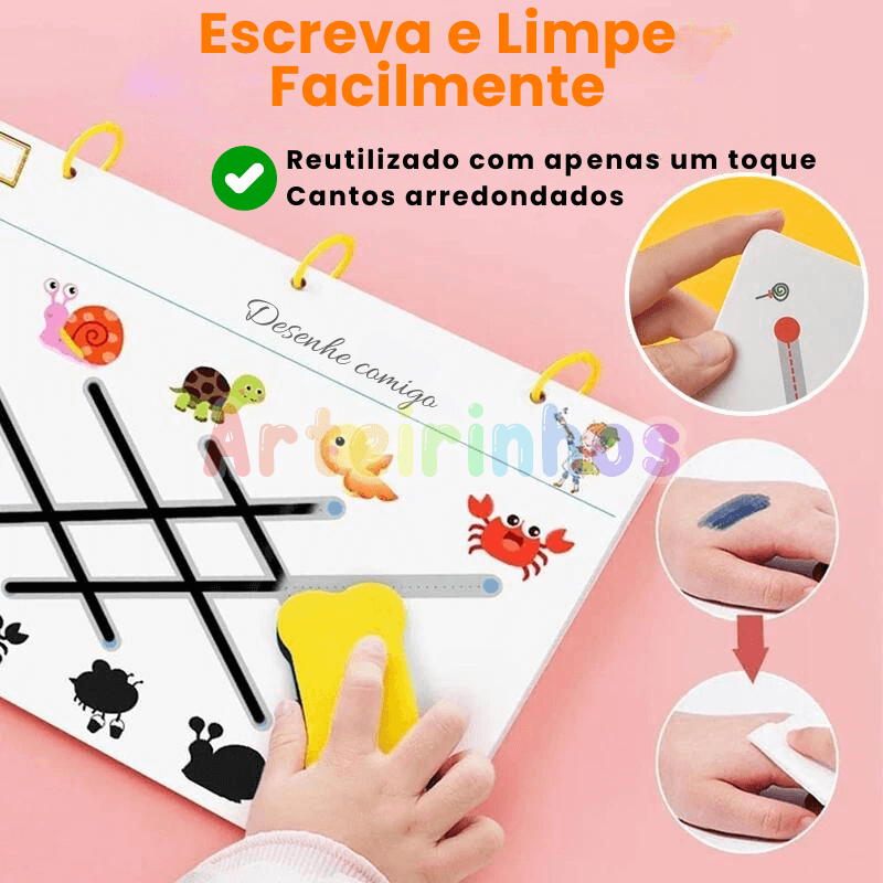 Caderno Montessori - Treina a Coordenação Motora