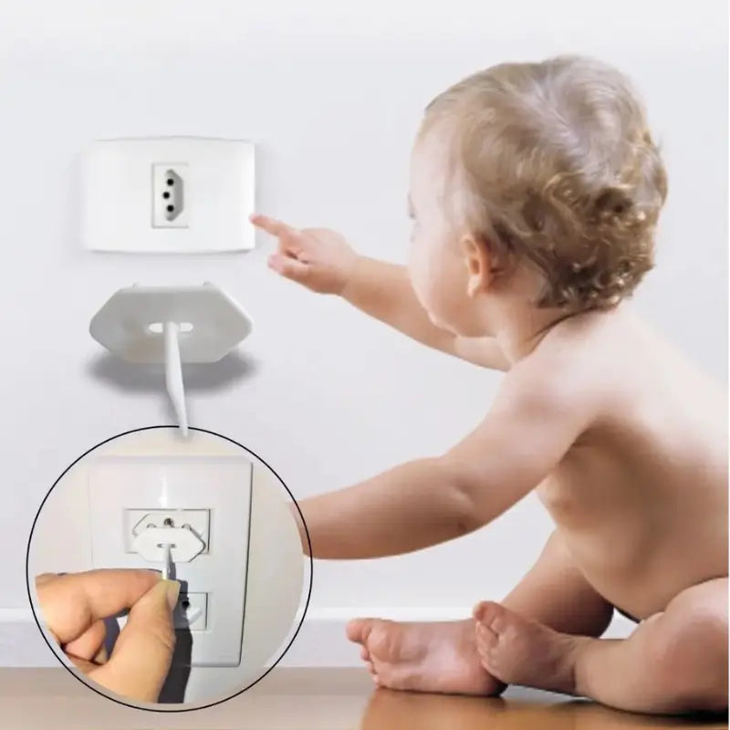 Kit Protetor de Tomada com Chavinha