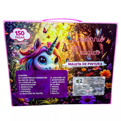 Kit Pintura Educativo Completo 150 Peças Menina - Volta às aulas