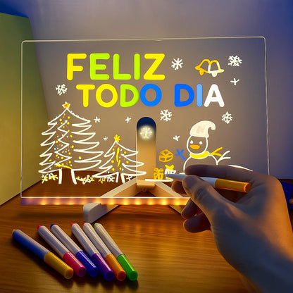 Lousa Mágica de Desenho com Luz LED