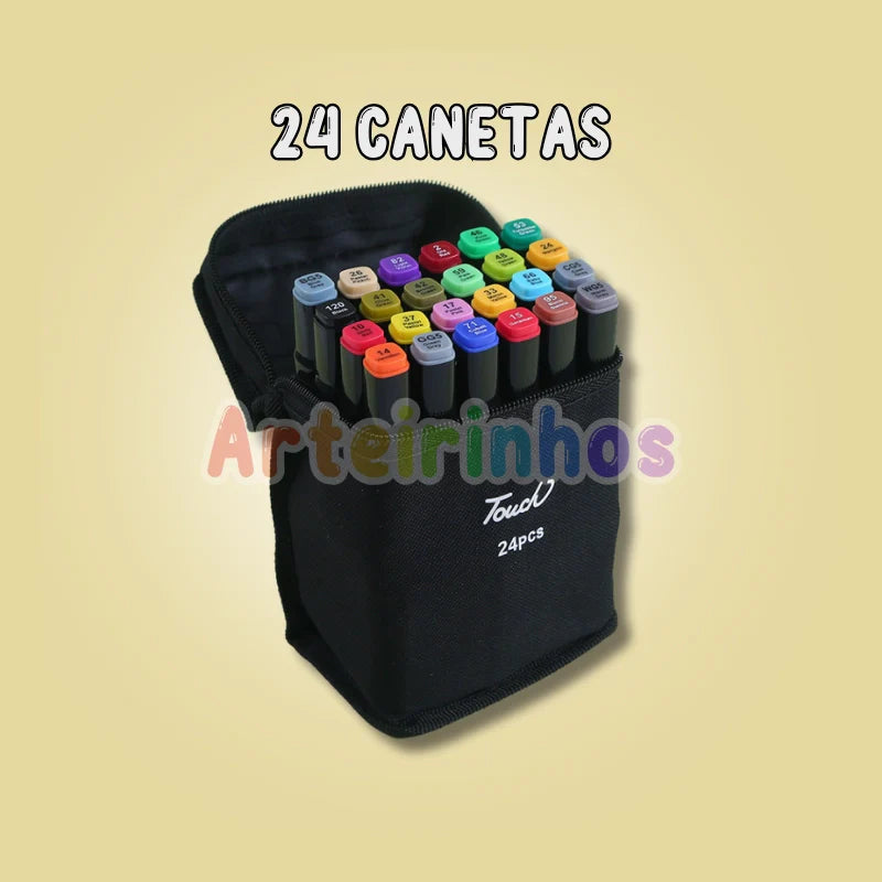 Kit de Canetas Pontas Duplas Bobbie Goods - Voltas às Aulas