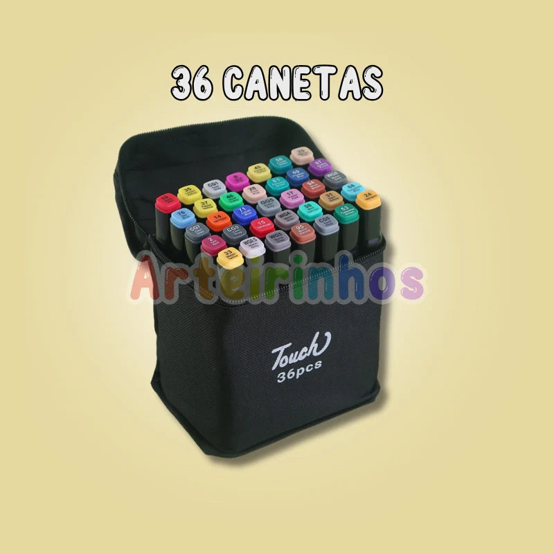 Kit de Canetas Pontas Duplas Bobbie Goods - Voltas às Aulas