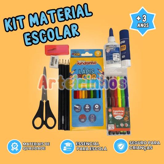 Kit Material Escolar - Volta as Aulas