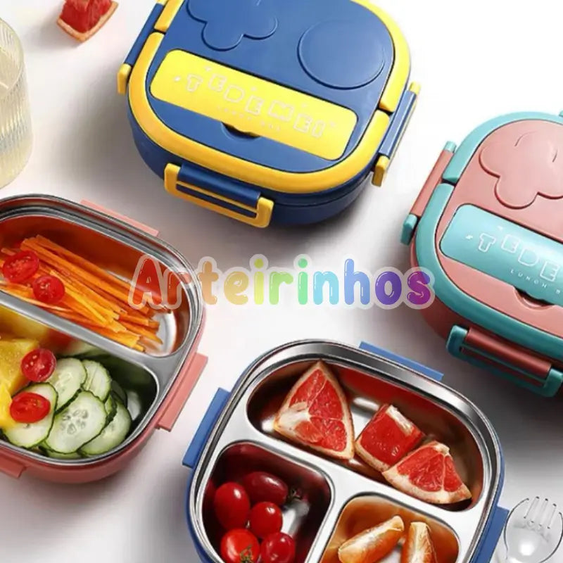 Lancheira Térmica Infantil com Pote Inox