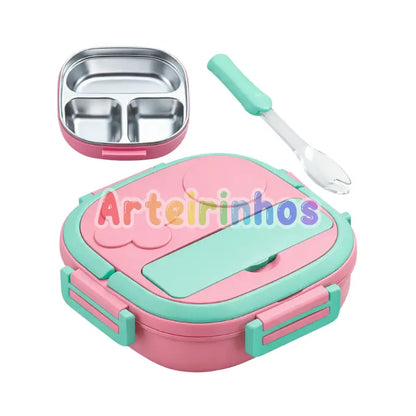 Lancheira Térmica Infantil com Pote Inox