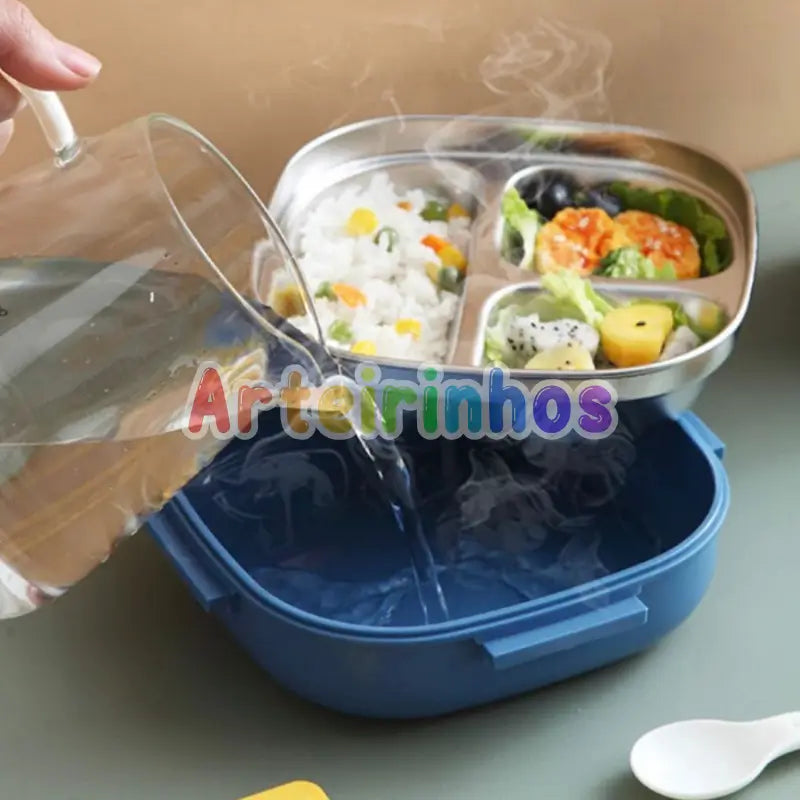 Lancheira Térmica Infantil com Pote Inox
