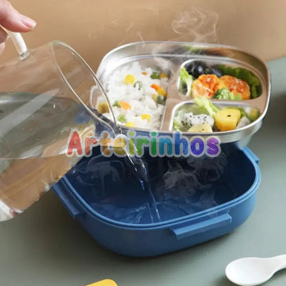 Lancheira Térmica Infantil com Pote Inox