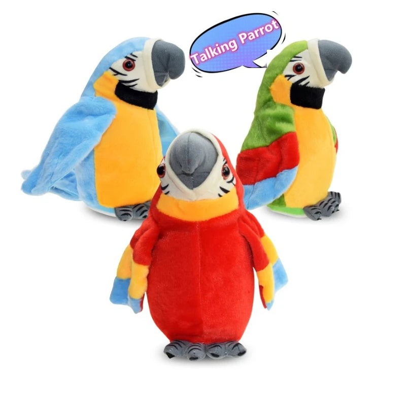Papagaio De Pelúcia que Repete a Fala