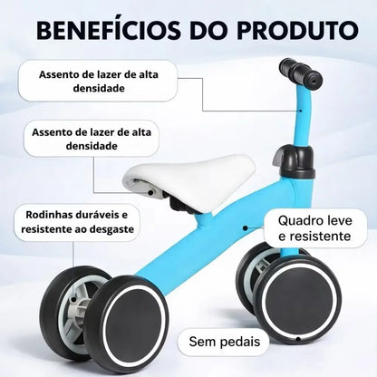 Bicicleta de Equilíbrio Infantil sem Pedal