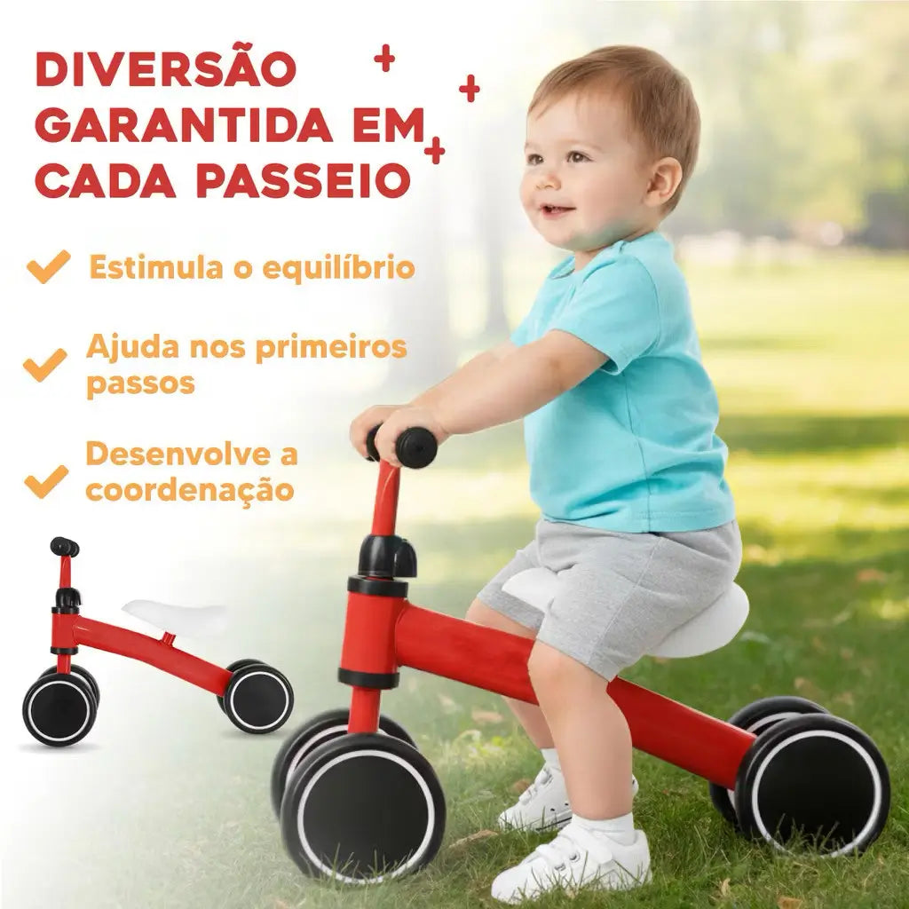 Bicicleta de Equilíbrio Infantil sem Pedal