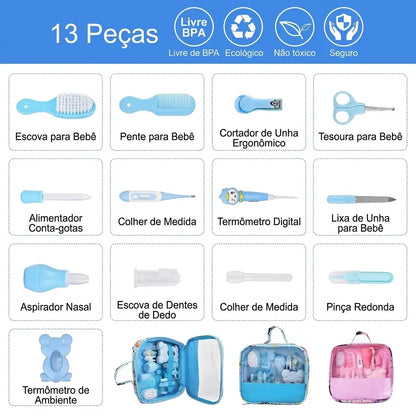 Kit Completo Higiene Bebê - 13 Peças